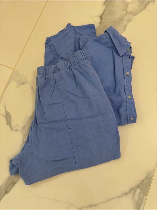 Universal Thread Other - Blue linen matching set